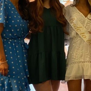 Green long sleeve dress